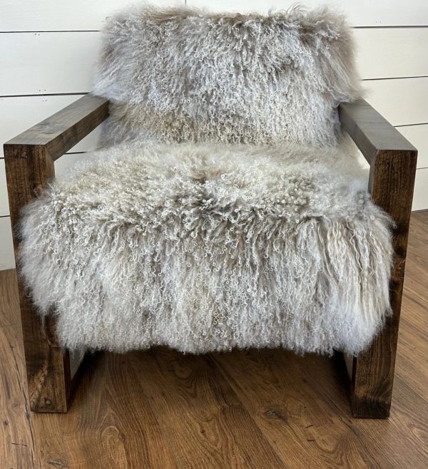 Denver Shaggy Grey Chair