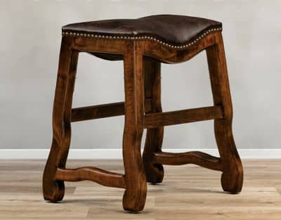 Mangum Stool Brown Leather