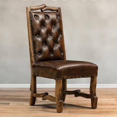 Log Chisum Springbok Side Chair