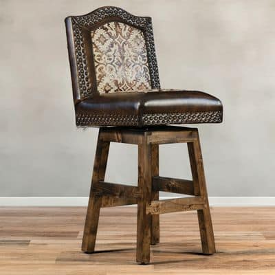 Houston Chisum Armless Swivel Barstool