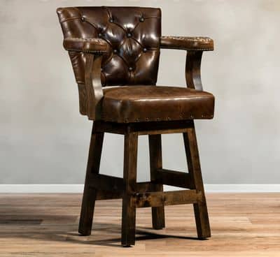 The Austin Chisum Barstool With Gator Yoke