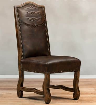 Durango Chisum Western Boot Stitch Side Dining Chair