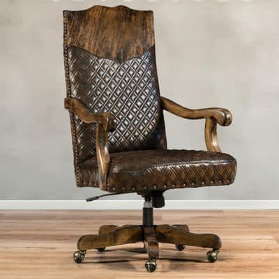Missoula Chisum Cowhide Office Chair