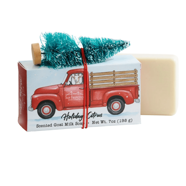 Christmas Goat Milk Sisal Tree Bar Soap - Holiday Citrus