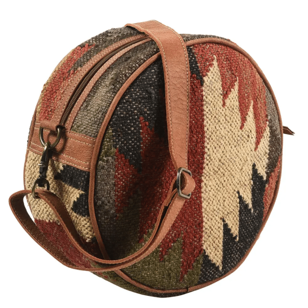 Aztec Wool Round Canteen Bag