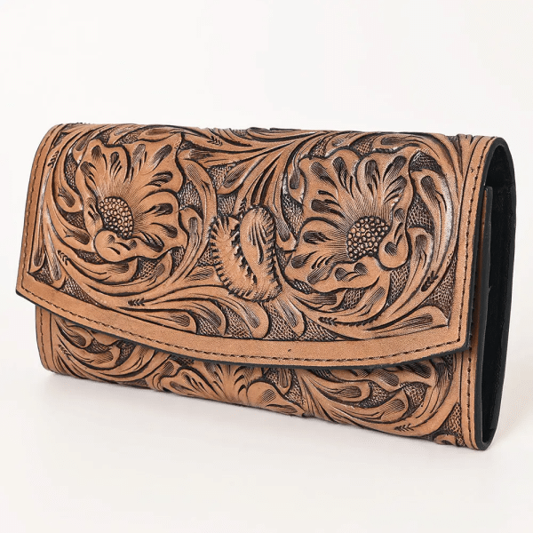 Ohlay Tooled Leather Wallet
