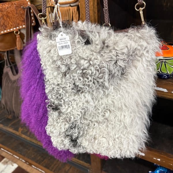 Genuine Sheep Fur Purse