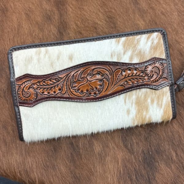 Leather + Hide Zipper Wallet