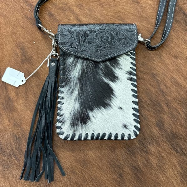 Leather + Hide Crossbody Phone Bag