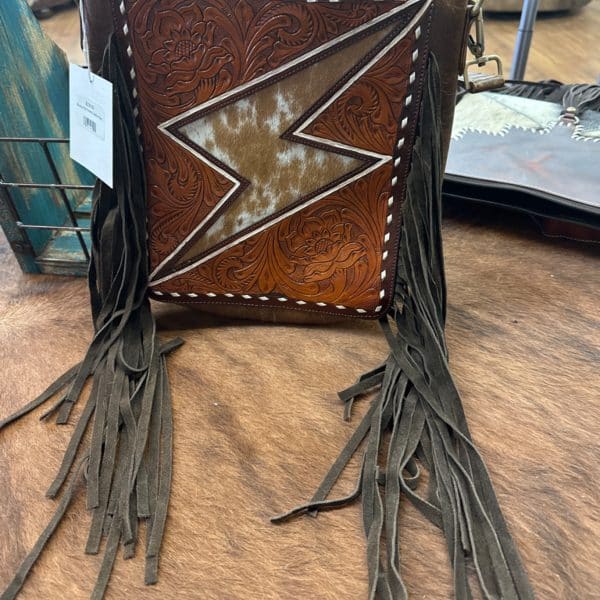Bronco Bolt Tooled Leather Bag