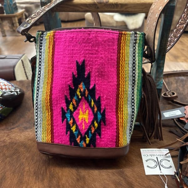 Neon Saddle Blanket Crossbody Bag
