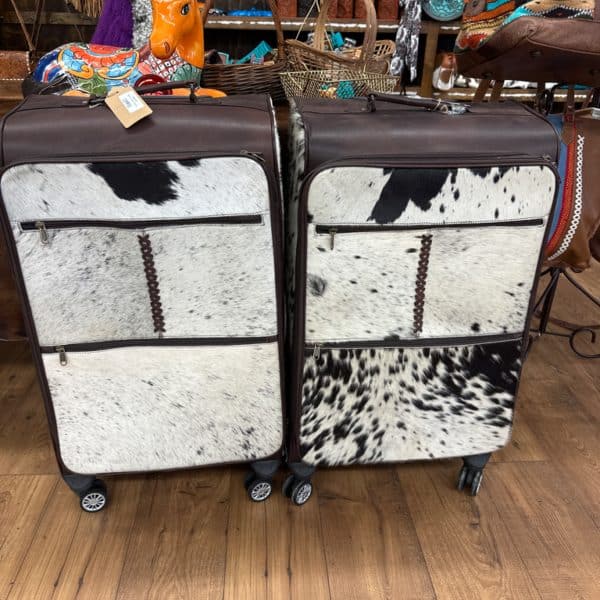 Rolling Cowhide Luggage