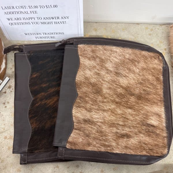 Cowhide Zipper Bible Sleeve