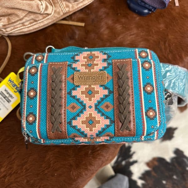 Wrangler Turquoise Crossbody Aztec
