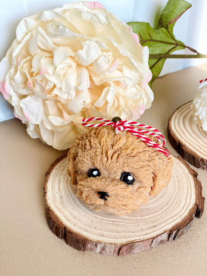 Puppy Candle - Soy Wax Candle: Ivory (wax color), Creamy Vanilla