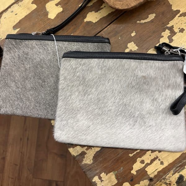 Cowhide Wristlet