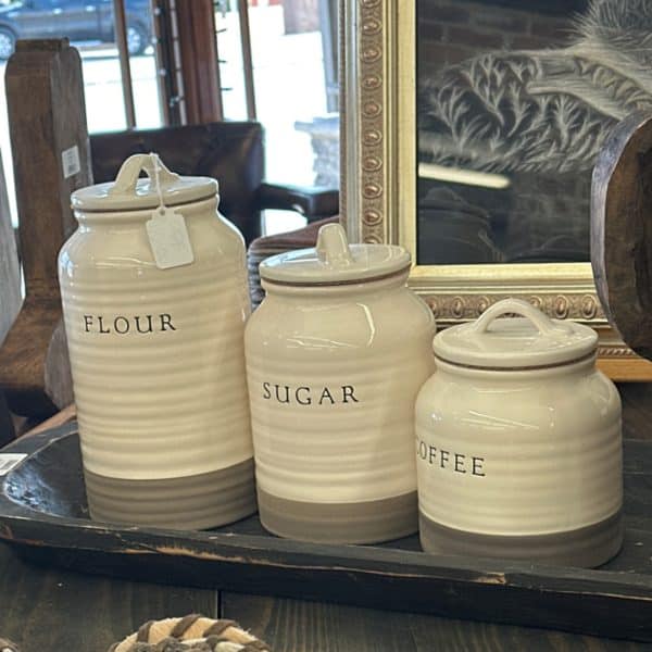 Flour, Sugar, Coffee Canister Set