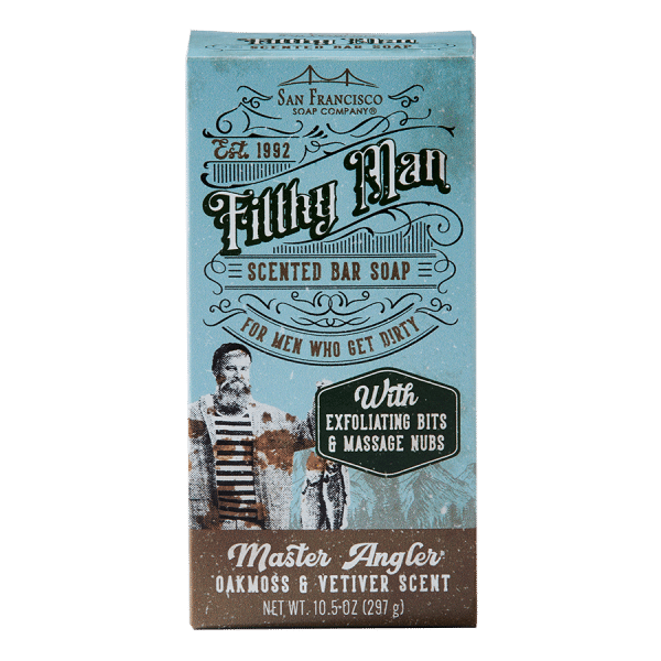 Master Angler Oakmoss & Vetiver 10oz Massaging Bar Soap