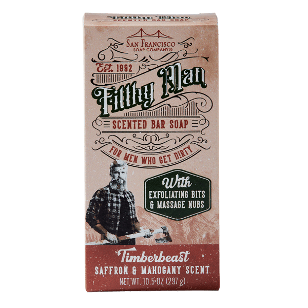 Timberbeast Saffron & Mahogany 10oz Massaging Bar Soap