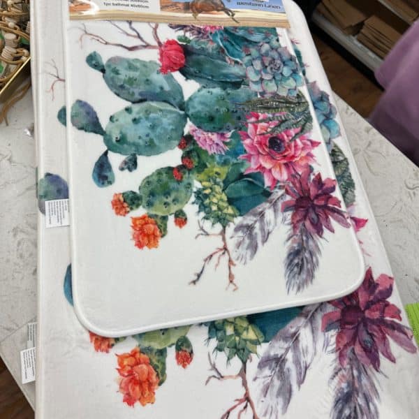 Cactus Bath Mat Set