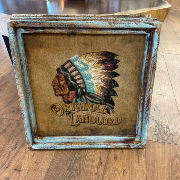 Original Landlord Square Wood Art