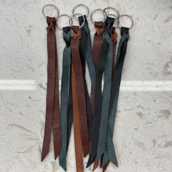 Leather Tassel Keychain