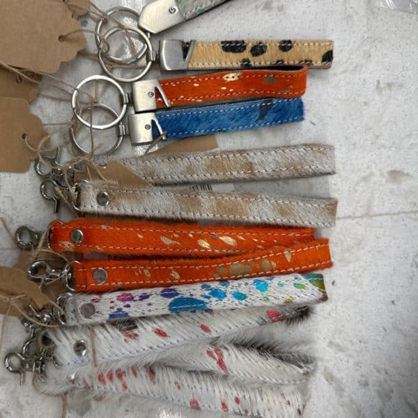 Cowhide Keychain (Various Colors)