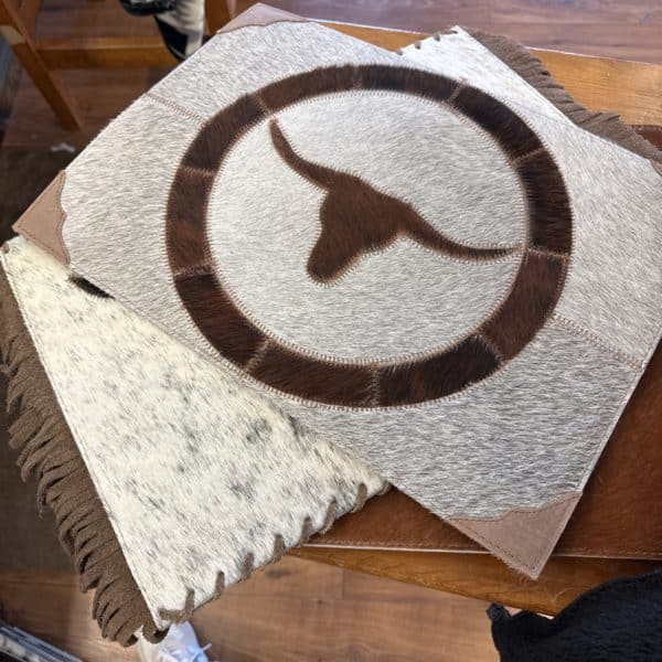 Buckstitch Cowhide Placemat