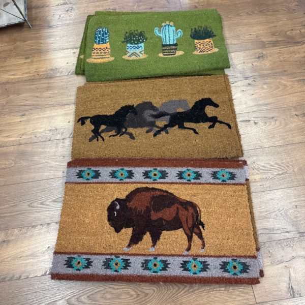 Western-Theme Coir Door Mat