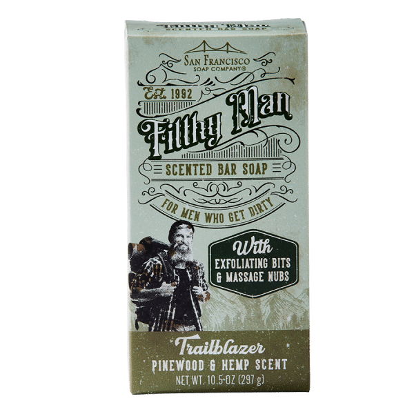 Trailblazer Pinewood & Hemp 10oz Massaging Bar Soap