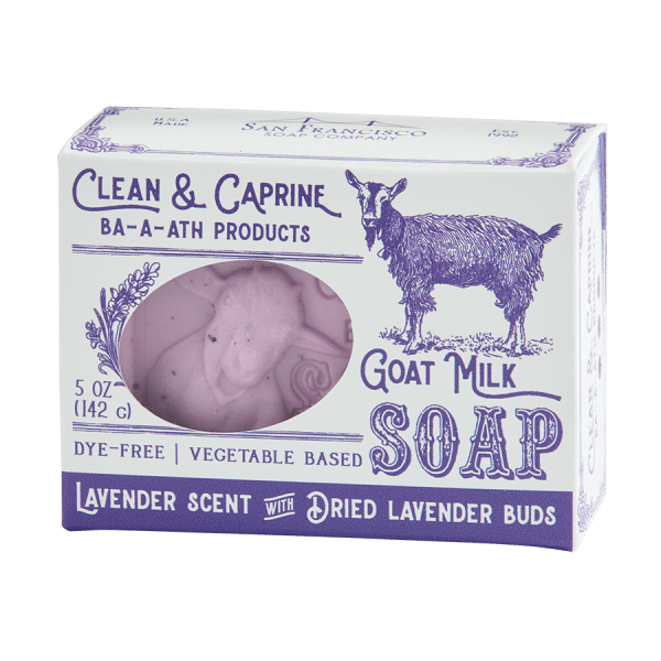 Lavender Goat Milk 5oz pressed bar soap
