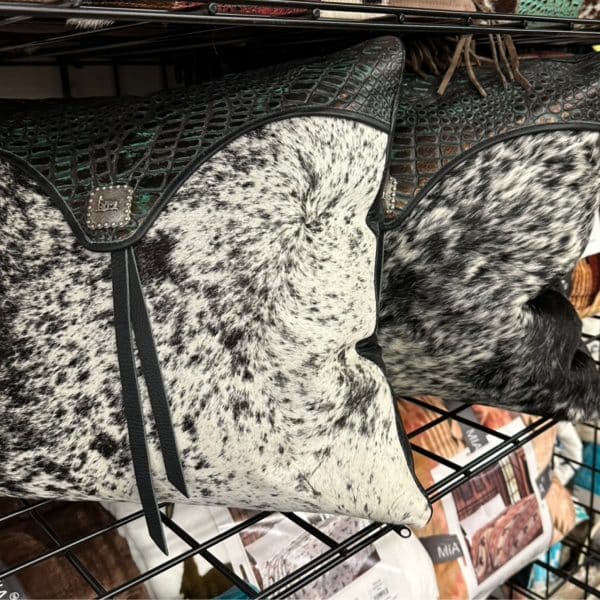 Cowhide + Leather Tassel Pillow