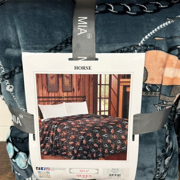 Mia Blanket Turquoise Horse