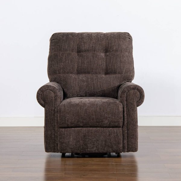 Irwin 36" Power Lift Assistance Recliner Chair: Chocolate Brown
