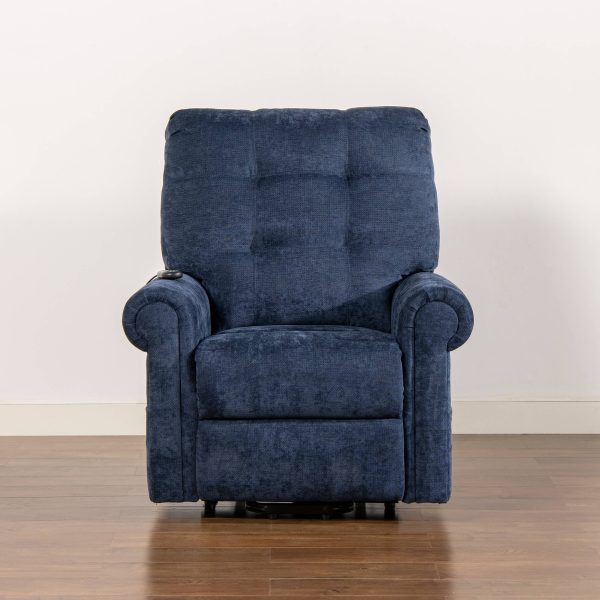 Irwin 36" Power Lift Assistance Recliner Chair: Dusk Navy Blue