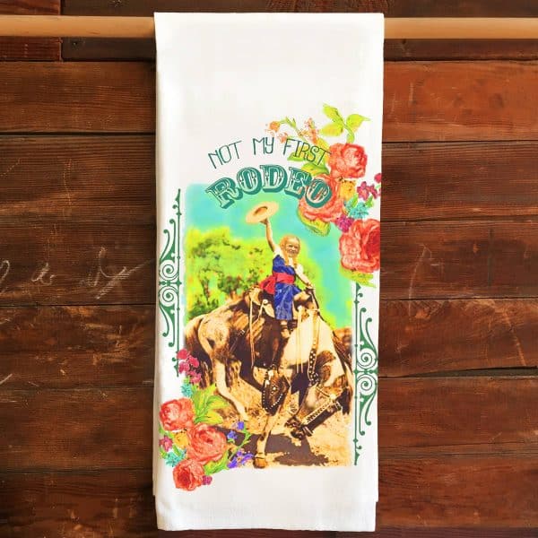 First Rodeo Kitchen Tea Towel Flour Sack Cotton