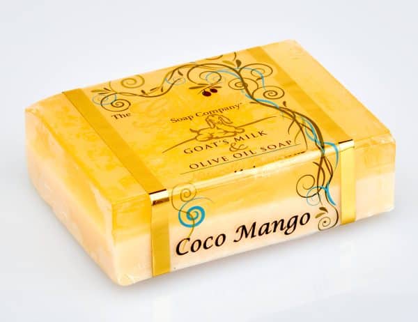 Half Goat's Milk & Half Olive Oil Natural Handmade Bar Soap: Coco mango