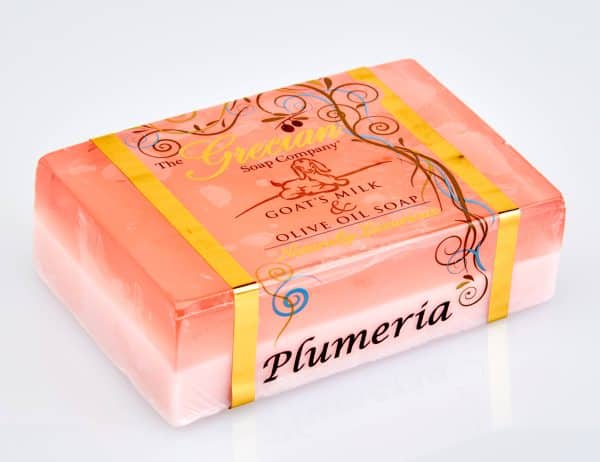 Half Goat's Milk & Half Olive Oil Natural Handmade Bar Soap: Plumeria