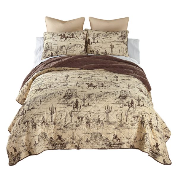 Cowboy Cotton Quilt Collection: Queen