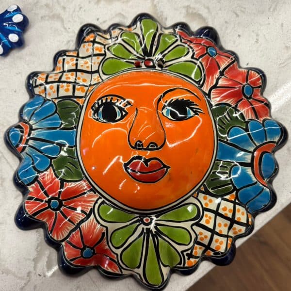 Handpainted Talavera Sun  Wall Hanger