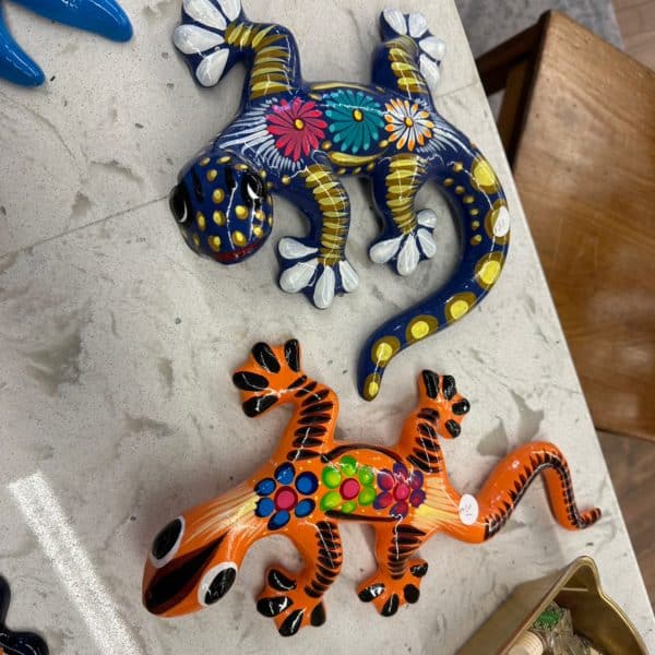 Handpainted Talavera Lizard Wall Hanger