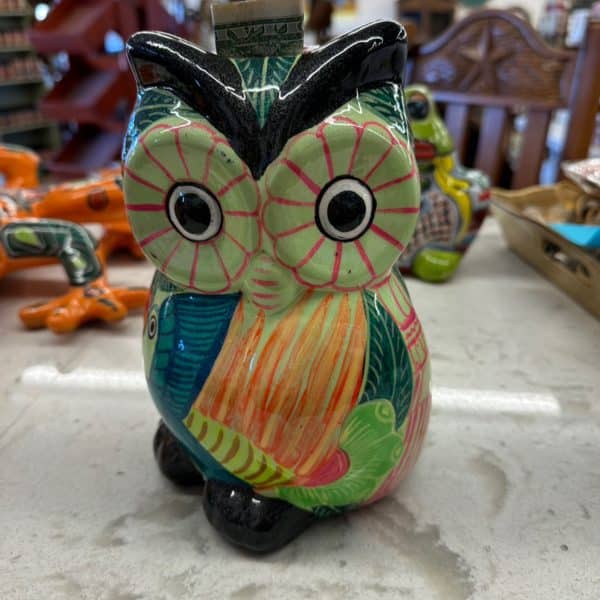 Handpainted Owl Talavera Piggybank