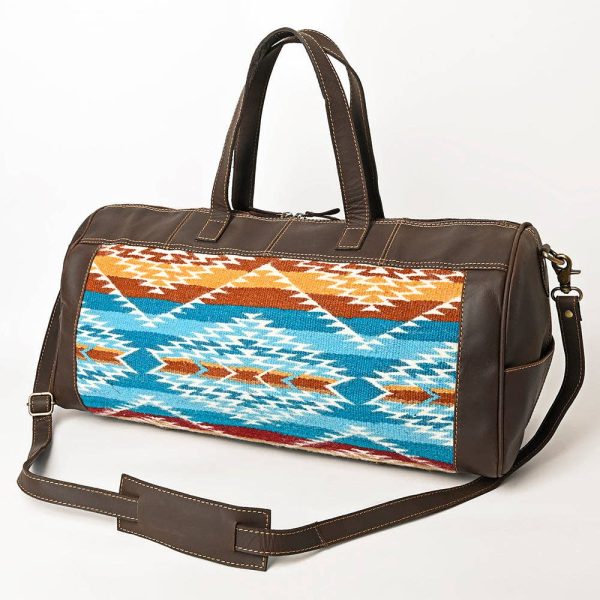 Saddle Blanket & Leather Duffel Bag
