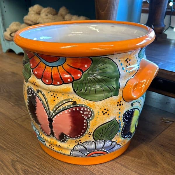 Handpainted Multicolor Talavera Large Plant Holder