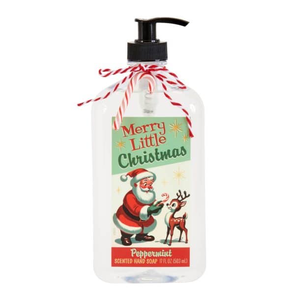 Mid-Century Santa Peppermint Hand Soap
