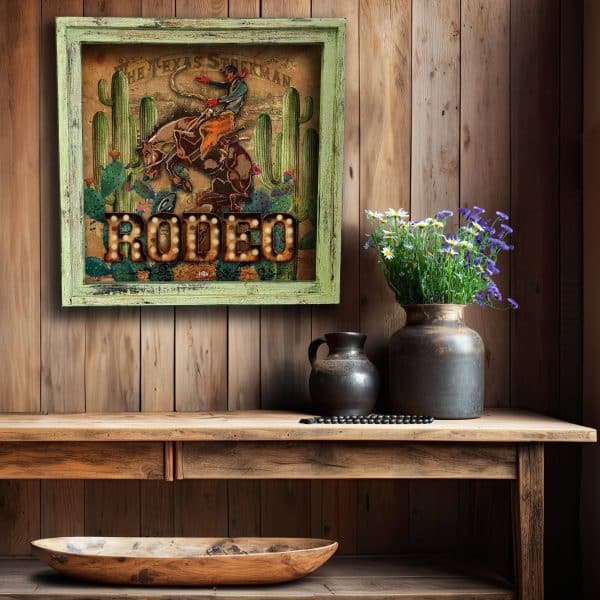 Rodeo Lights-Square Artwork: Extra Small - 10"