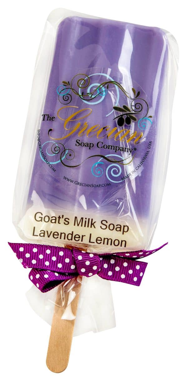 Summer Treat Popsicle Scented Handmade All-Natural Bar Soap: Lavender Lemon