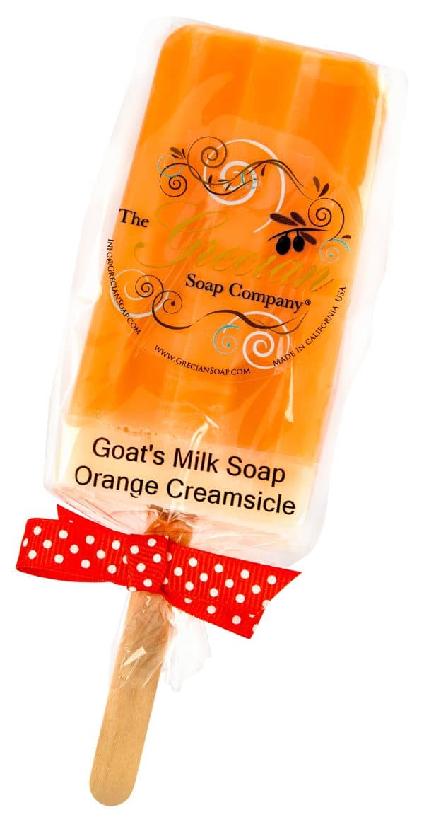 Summer Treat Popsicle Scented Handmade All-Natural Bar Soap: Orange Creamsicle