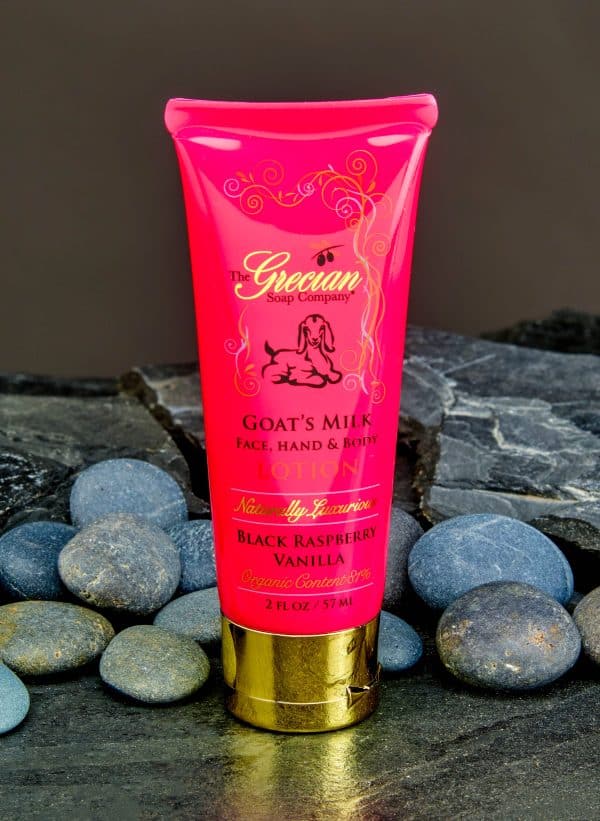 Organic Beauty Hydrating Goat Milk Lotion Tubes 2oz.: Black Raspberry Vanilla