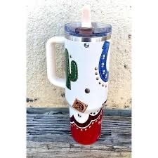 Western Rodeo Cactus Flip Straw Tumbler
